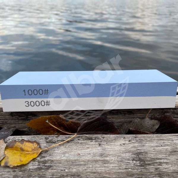 Двухсторонний точильный камень из корунда 1000/3000 грит 1000/3000 фото